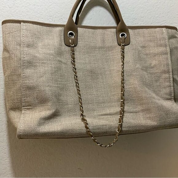 Lily & Bean Bag w/ JPD initials large tote bag zip - Picture 7 of 13